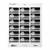 White Clematis Familie Dank u wel Etiket 3 (Full Sheet)