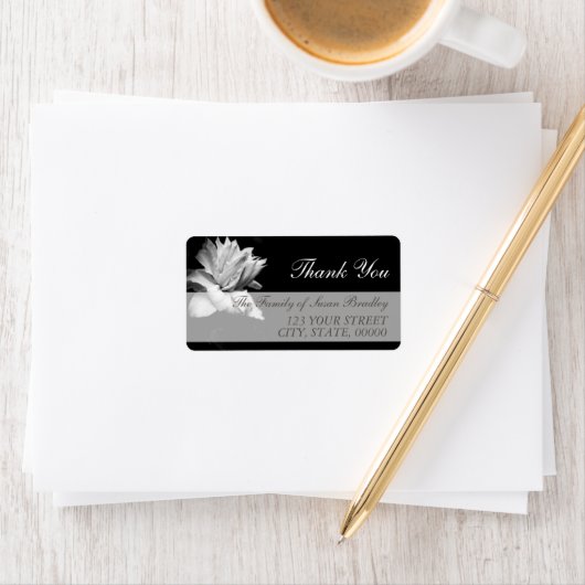 White Clematis Family Bedankt Label 1 (Insitu)