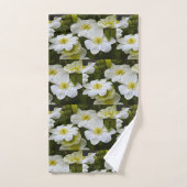 White Clematis Flower Bad Handdoek (Handdoek)