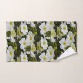 White Clematis Flower Bad Handdoek (Handdoek)