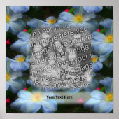 White Clematis Flower Lijst Creëer Uw eigen foto Poster (Voorkant)