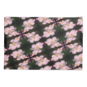 White Clematis Flower Pair Abstract Floral Pattern Kussensloop (Achterkant)