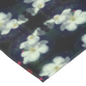 White Clematis Flower Pair Abstract Tafelkleed (Gekanteld)