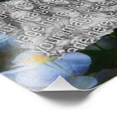 White Clematis Flowers Lijst Sjabloon Foto Afdruk (Hoek)