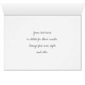 White Clematis Flowers Photo Lijst Kaart (Binenzijde Horizontaal (Onderkant))