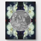 White Clematis Flowers Voeg je eigen foto toe Fotoplaat (Voorkant)