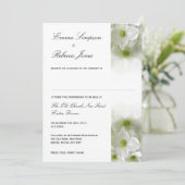 White Clematis - Uitnodiging voor een civiel partn (Staand voorkant)