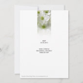 White Clematis - Uitnodiging voor een civiel partn (Achterkant)