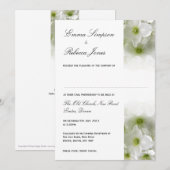 White Clematis - Uitnodiging voor een civiel partn (Voorkant / Achterkant)