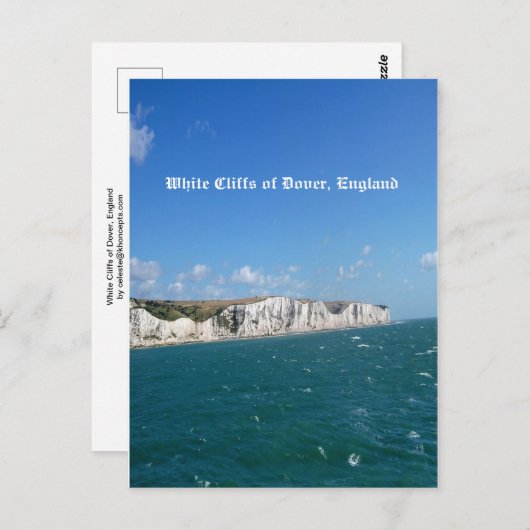 White Cliffs of Dover, Engeland Briefkaart (Voorkant / Achterkant)