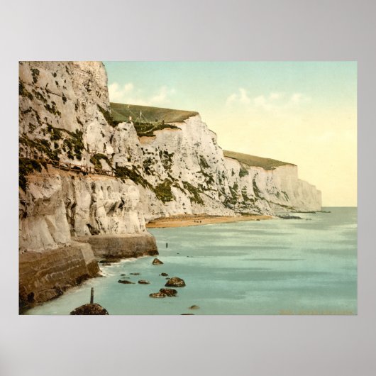 White Cliffs of Dover, Kent, England Poster (Voorkant)