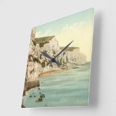 White Cliffs of Dover, Kent, England Vierkante Klok (Hoek)