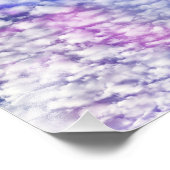 White Cloud met Blue Sky Space Foto Afdruk (Hoek)