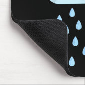 White Cloud Rain Drop Kostuum Kerst Halloween Muismat (Hoek)
