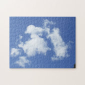 White Cloud Shapes Jigzaag Puzzle Legpuzzel (Horizontaal)