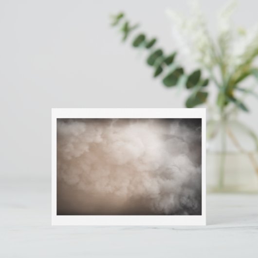 White Clouds beroemd gemaakt door Jeffrey Howard T Briefkaart (Staand voorkant)