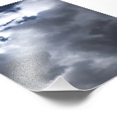 White Clouds Blue Sky Foto Uitbreiding Foto Afdruk (Hoek)