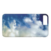 White Clouds & Blue Sky iPhone 7 Hoesje (Achterkant (Horizontaal))