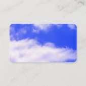 White Clouds Blue Sky Natuur Fotografie Modern Visitekaartje (Achterkant)