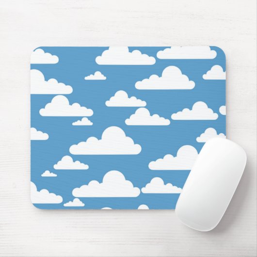 WHITE CLOUDS MUISMAT (Met muis)