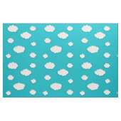White Clouds on Blue Sky Fabric – Serene Natuur Stof (Fat Quarter)
