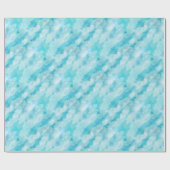 White Clouds Pattern Blue Sky Cadeaupapier (Vlak)