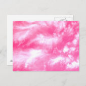 White Clouds Pink Sky Briefkaart (Voorkant / Achterkant)