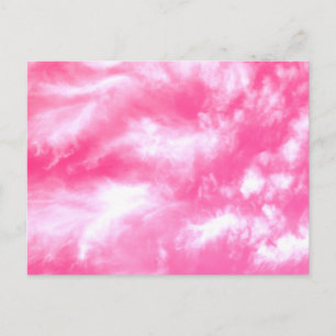 White Clouds Pink Sky Briefkaart