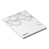 White Clouds Sky Dreamweaver 3D Paper Cuts Notitieblok (Schuin)