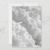 White Clouds Sweet Sixteen Birthday Party Kaart (Achterkant)