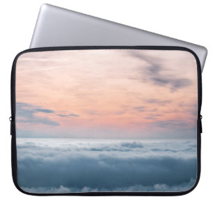 WHITE CLOUDS TIJDENS DAGEN IN LANDSCAPE FOTOGRAP LAPTOP SLEEVE