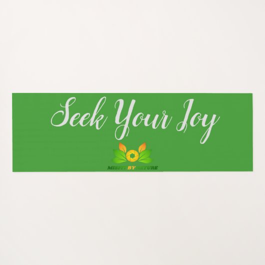 White Clover Geometric Pattern Yoga Mat (Achterkant (horizontaal))