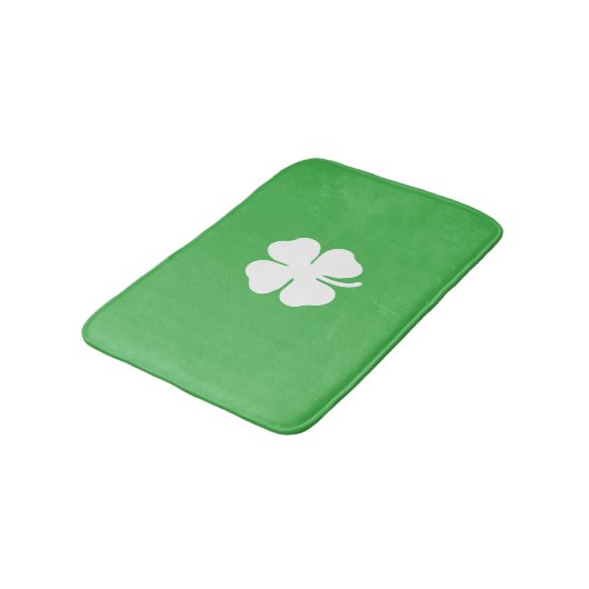 White Clover Leaf Bath Mat (Gekanteld)