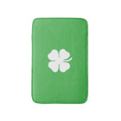 White Clover Leaf Bath Mat (Voorkant Verticaal)