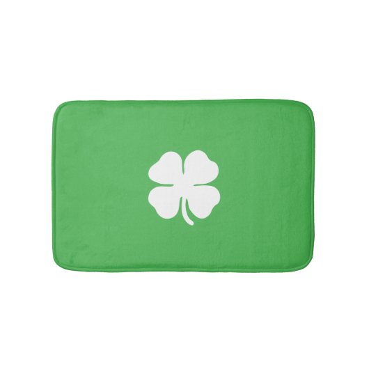 White Clover Leaf Bath Mat (Voorkant)