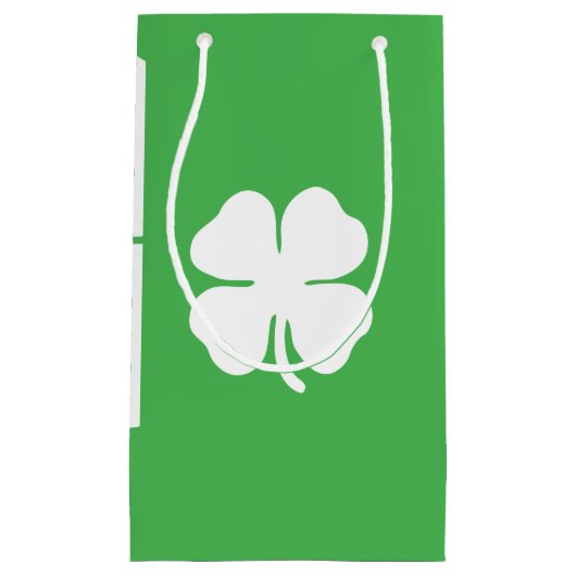 White Clover Leaf Gift Bag Klein Cadeauzakje (Voorkant)