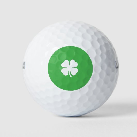 White Clover Leaf Golf Ball Golfballen (Voorkant)