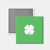 White Clover Leaf Magnet (Voorkant / Achterkant)