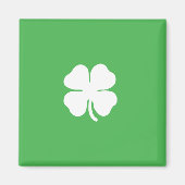 White Clover Leaf Magnet (Voorkant)
