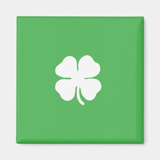 White Clover Leaf Magnet (Voorkant)