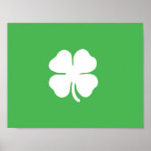 White Clover Leaf Poster (Voorkant)