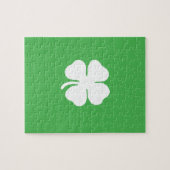 White Clover Leaf Puzzle Legpuzzel (Horizontaal)