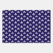 White Clover Navy Blue Inpakpapier Vel (Voorkant 2)