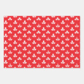 White Clover Vermillion Red Inpakpapier Vel (Voorkant 2)