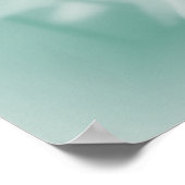 White CLover Wildflower in Aqua Poster (Hoek)