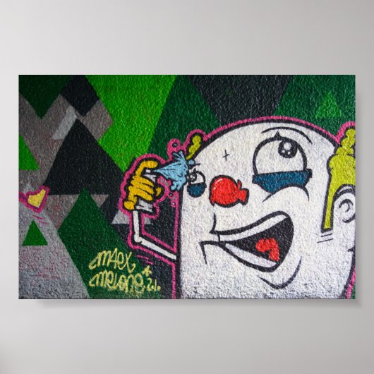 White clown poster (Voorkant)