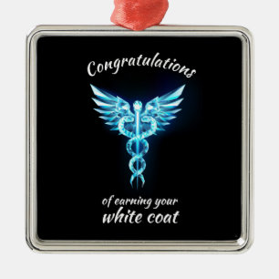 White Coat Ceremonie Kristal Medisch Metalen Ornament