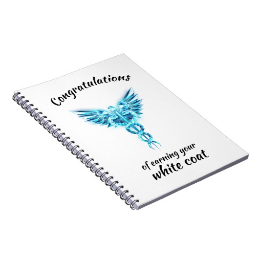 White Coat Ceremonie Kristal Medisch  Notitieboek (Rechterzijde)