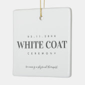 White Coat Ceremony die een fysieke therapist word Keramisch Ornament (Links)