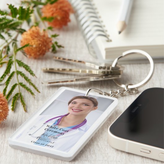 White Coat Ceremony foto Sleutelhanger (Voorkant Rechts)
